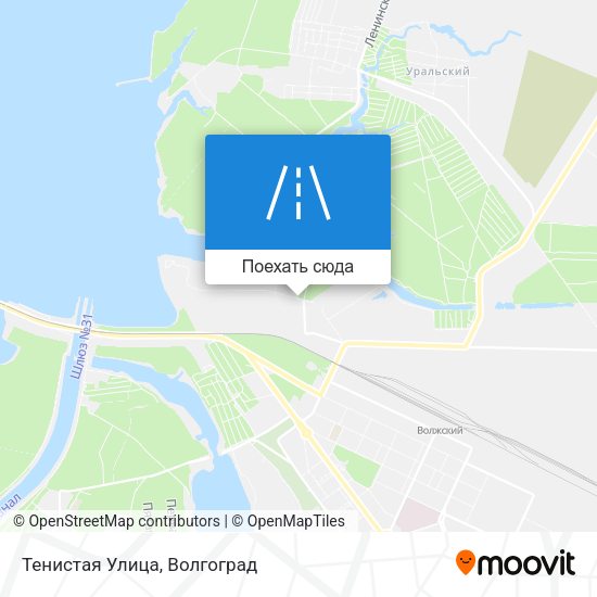 Карта Тенистая Улица