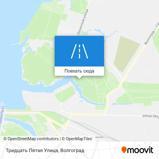 Карта Тридцать Пятая Улица
