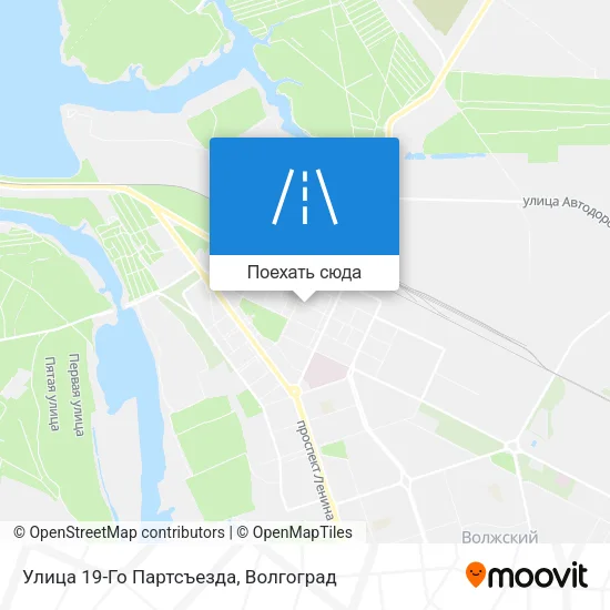 Карта Улица 19-Го Партсъезда