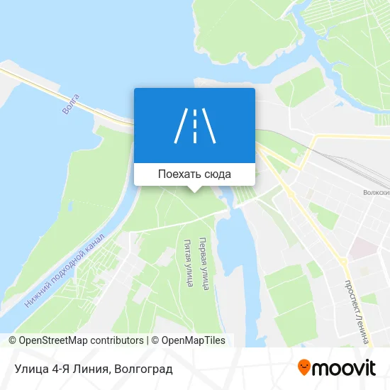 Карта Улица 4-Я Линия