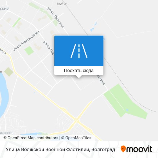 Карта Улица Волжской Военной Флотилии