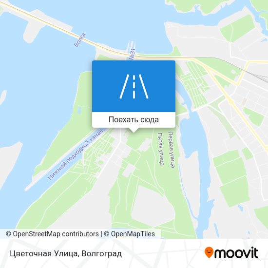 Карта Цветочная Улица