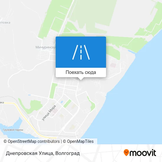 Карта Днепровская Улица