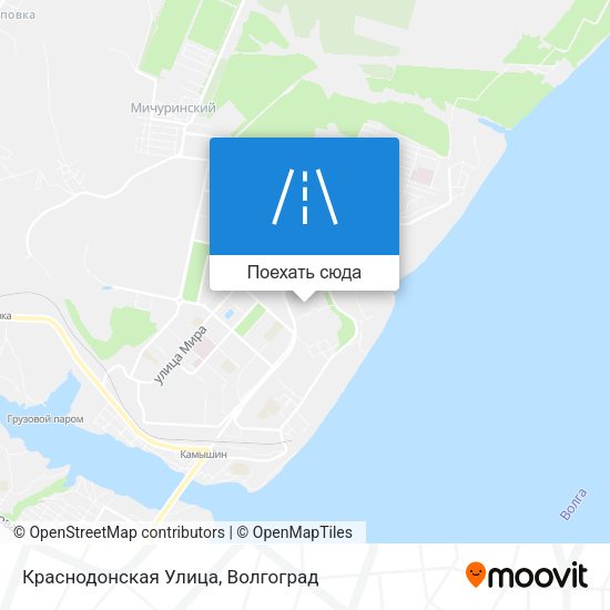 Карта Краснодонская Улица