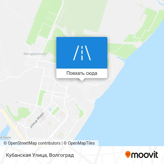 Карта Кубанская Улица