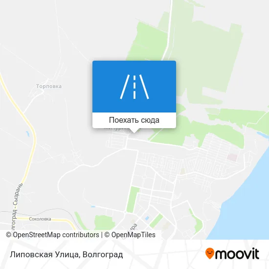 Карта Липовская Улица