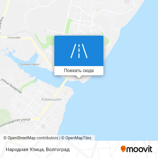 Карта Народная Улица