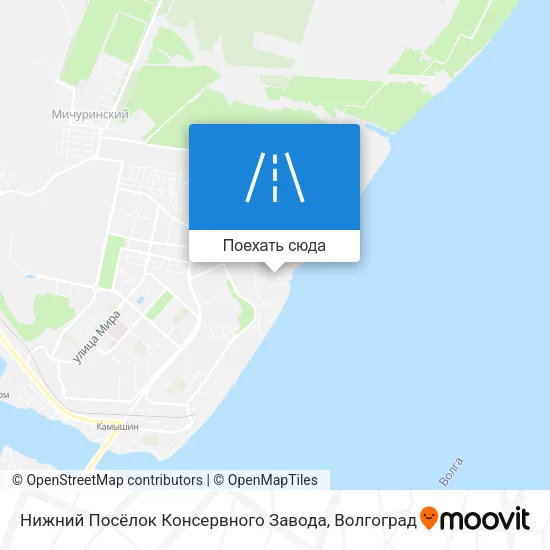 Карта Нижний Посёлок Консервного Завода