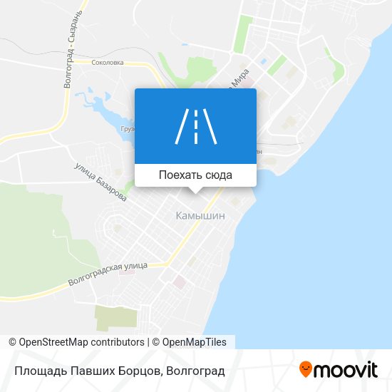 Карта Площадь Павших Борцов