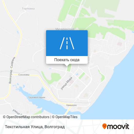 Карта Текстильная Улица