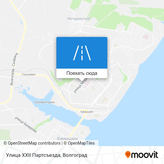 Карта Улица XXII Партсъезда