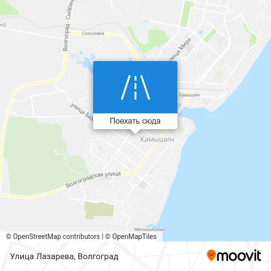 Карта Улица Лазарева