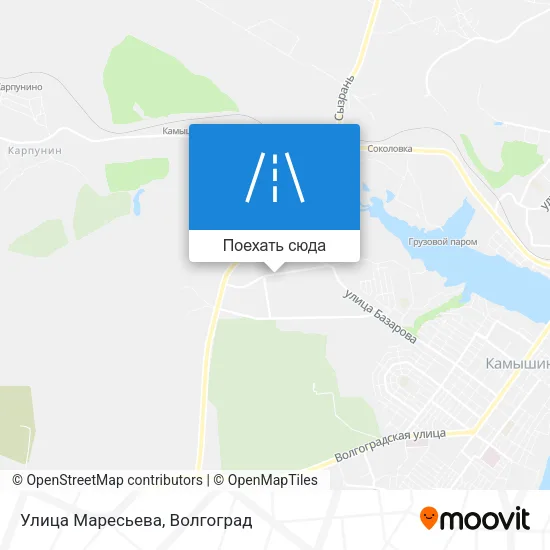 Карта Улица Маресьева