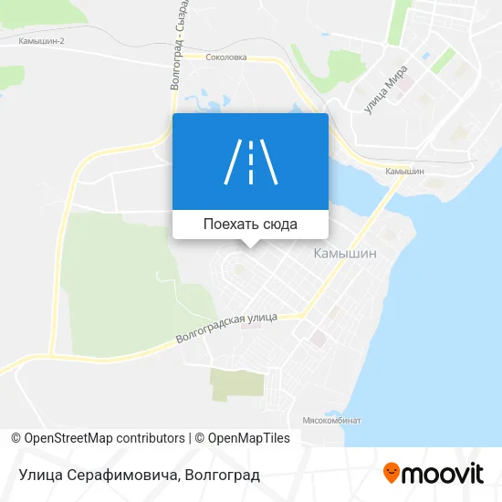 Карта Улица Серафимовича