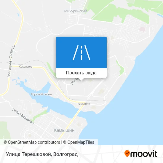 Карта Улица Терешковой