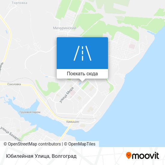 Карта Юбилейная Улица