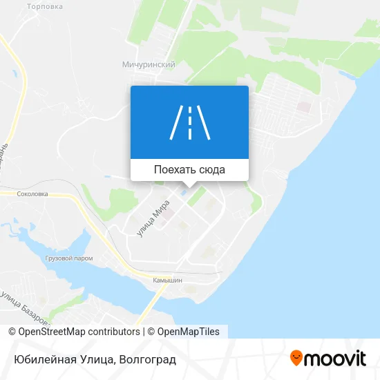 Карта Юбилейная Улица