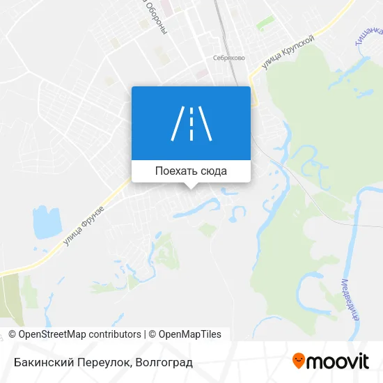 Карта Бакинский Переулок