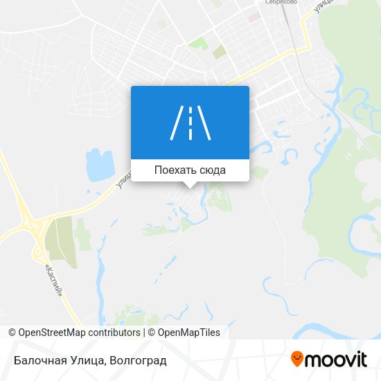 Карта Балочная Улица