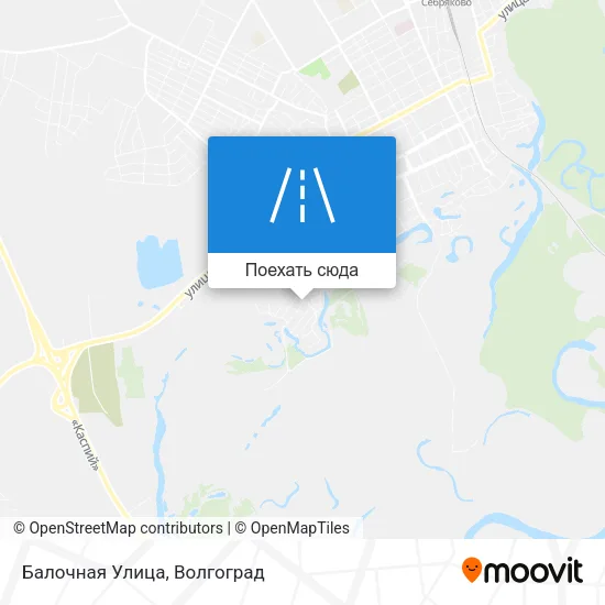 Карта Балочная Улица