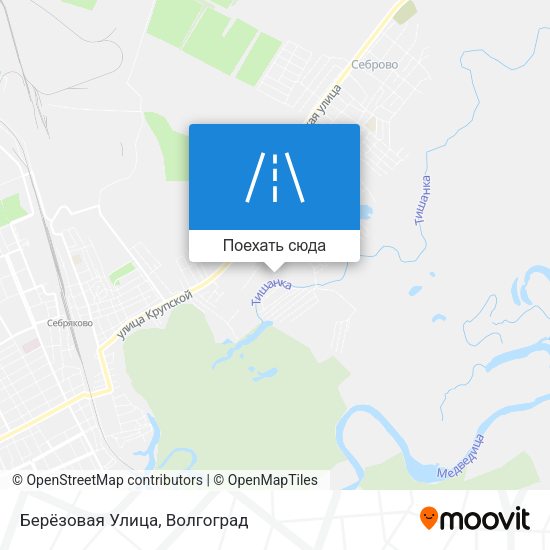 Карта Берёзовая Улица