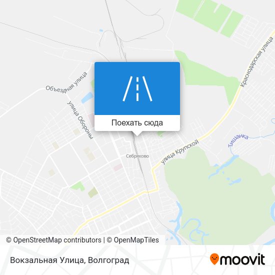 Карта Вокзальная Улица