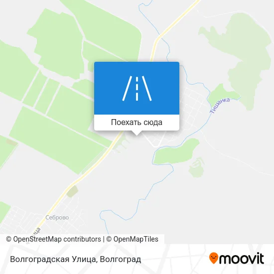 Карта Волгоградская Улица