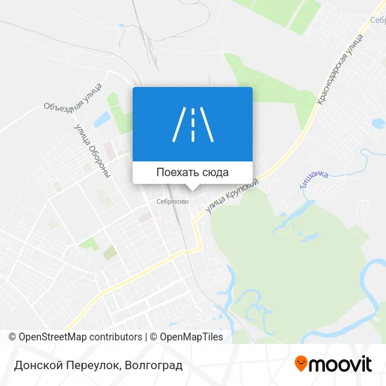 Карта Донской Переулок