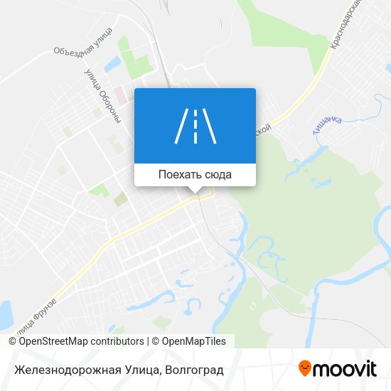 Карта Железнодорожная Улица