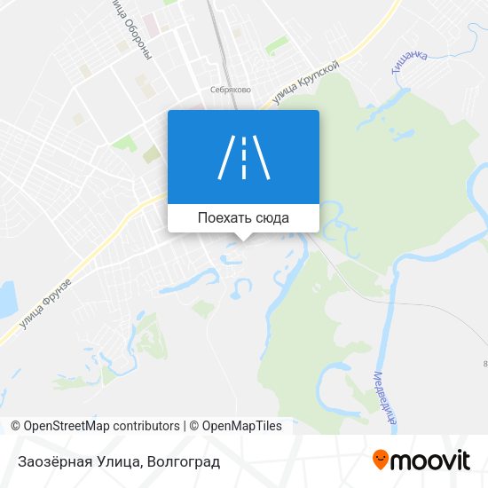 Карта Заозёрная Улица