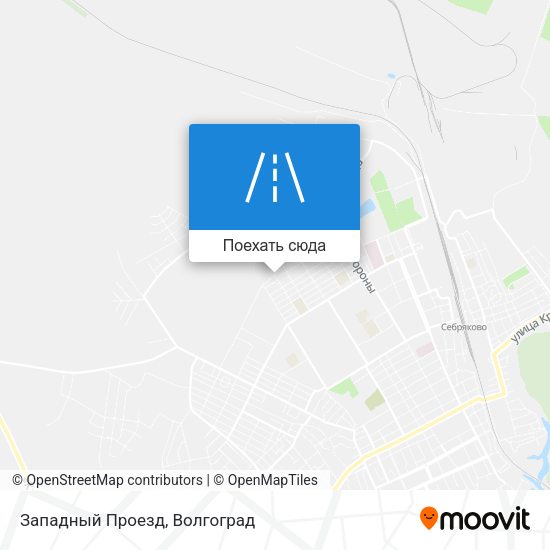 Карта Западный Проезд