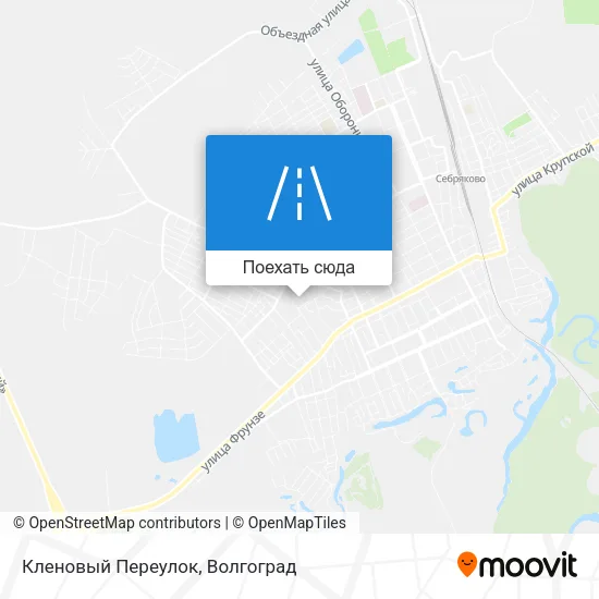 Карта Кленовый Переулок
