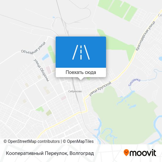 Карта Кооперативный Переулок