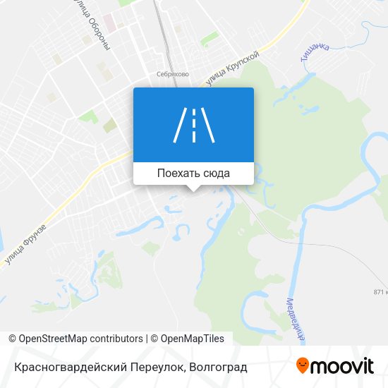 Карта Красногвардейский Переулок