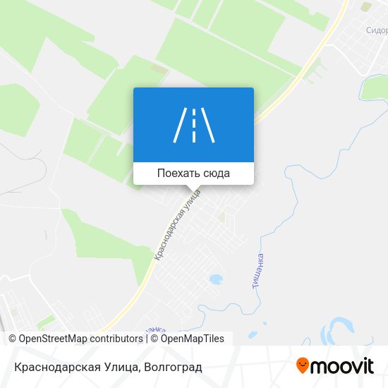 Карта Краснодарская Улица