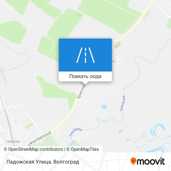 Карта Ладожская Улица