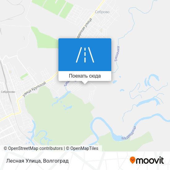 Карта Лесная Улица