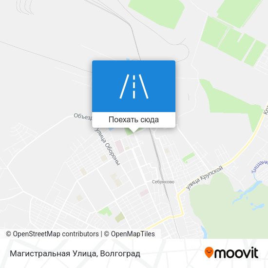 Карта Магистральная Улица