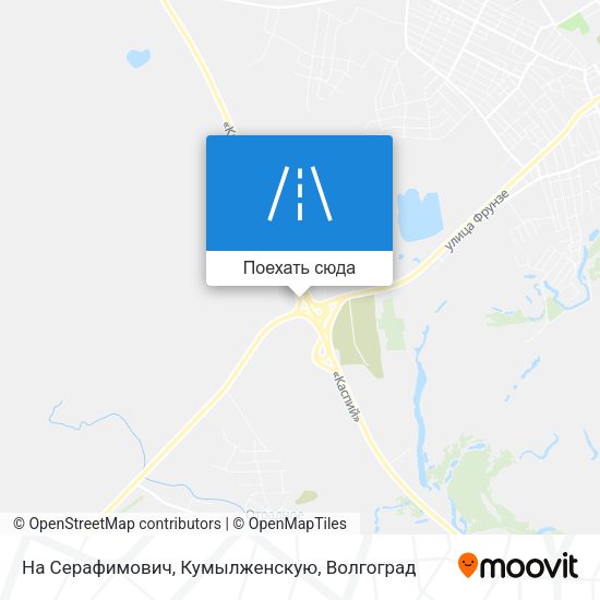 Карта На Серафимович, Кумылженскую