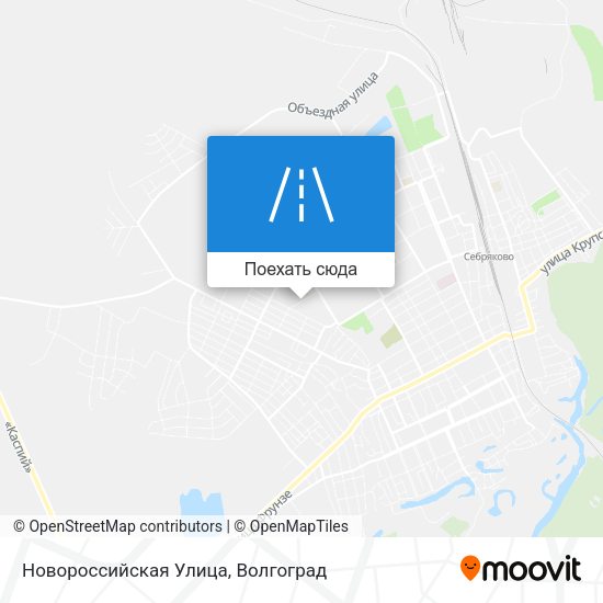 Карта Новороссийская Улица