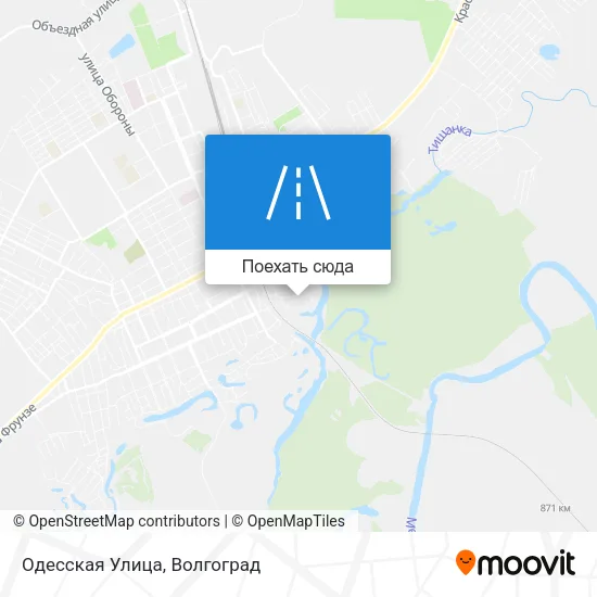 Карта Одесская Улица