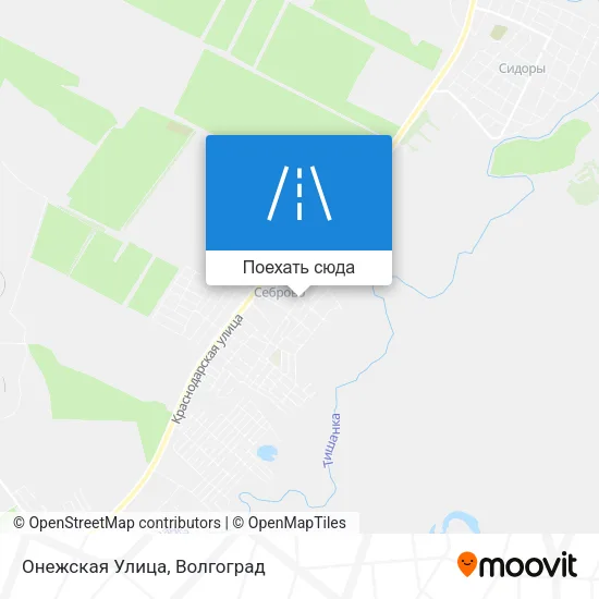 Карта Онежская Улица