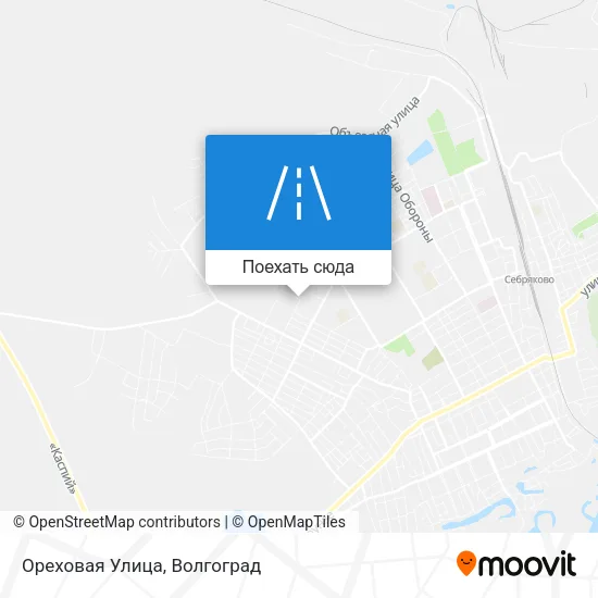 Карта Ореховая Улица