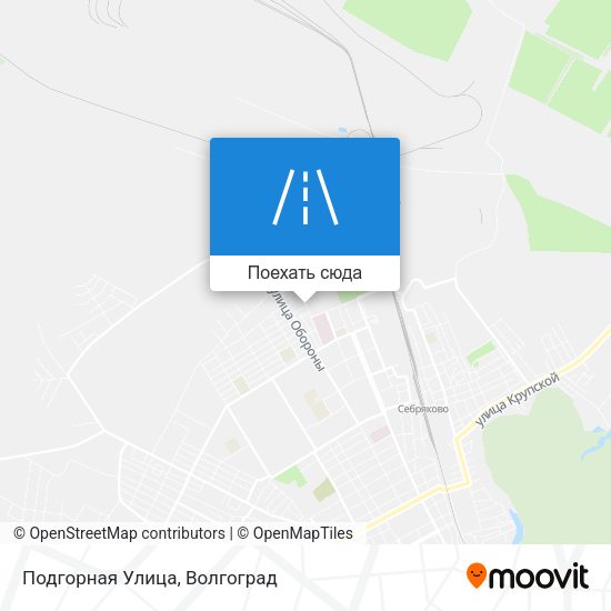 Карта Подгорная Улица