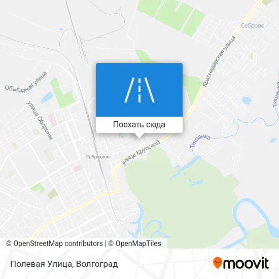 Карта Полевая Улица