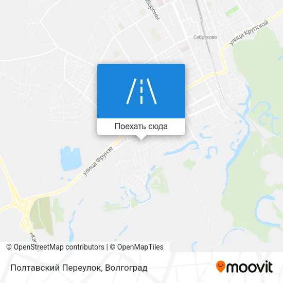 Карта Полтавский Переулок