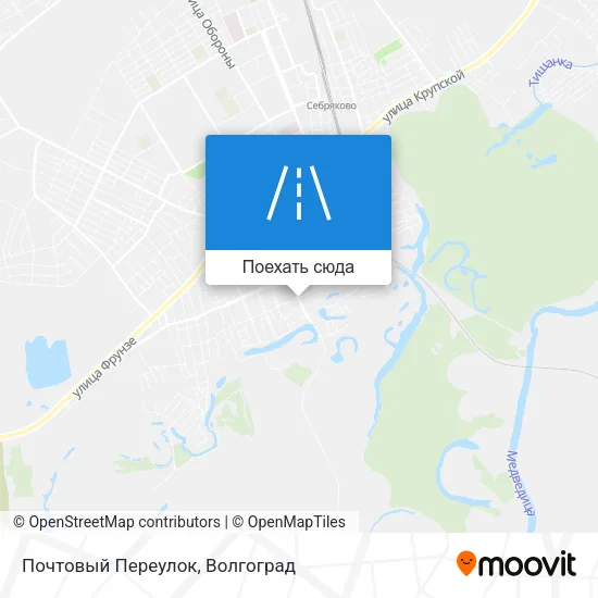 Карта Почтовый Переулок