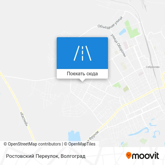 Карта Ростовский Переулок