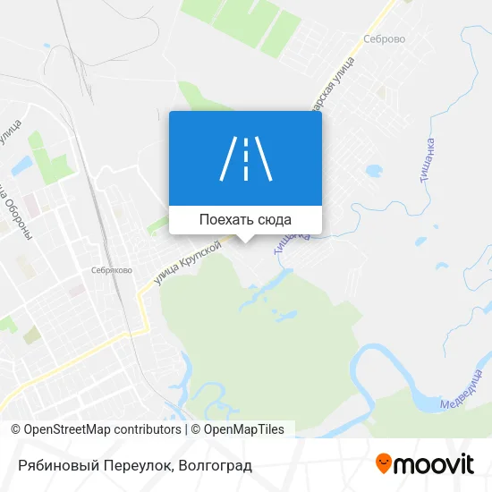 Карта Рябиновый Переулок