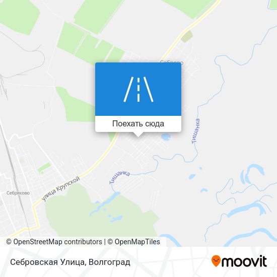 Карта Себровская Улица